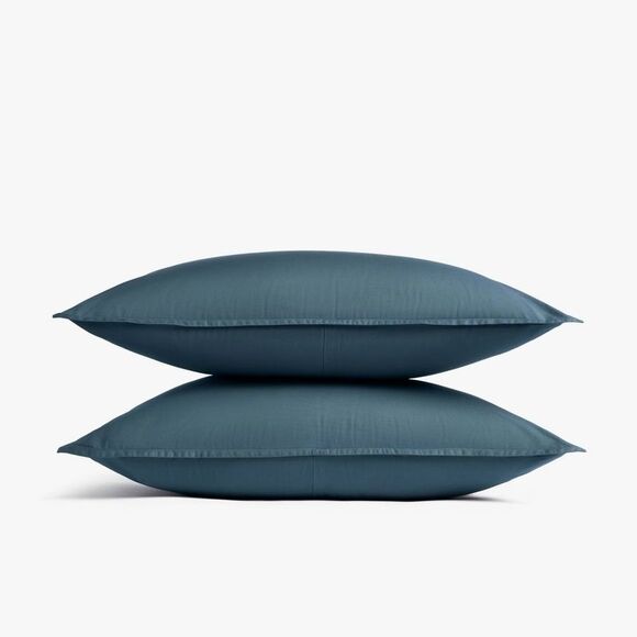 Parachute Other - Parachute - Standard Casual Organic Cotton Sham Set Cove - Par Blue